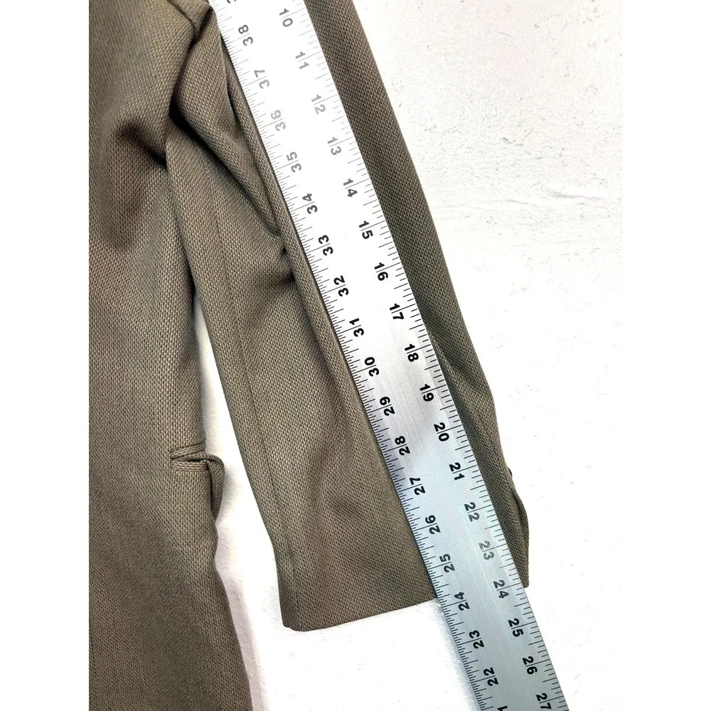 vtg 90s Jones New York 46R‎ Brown Double Breasted Blazer Jacket Wool Sport Coat